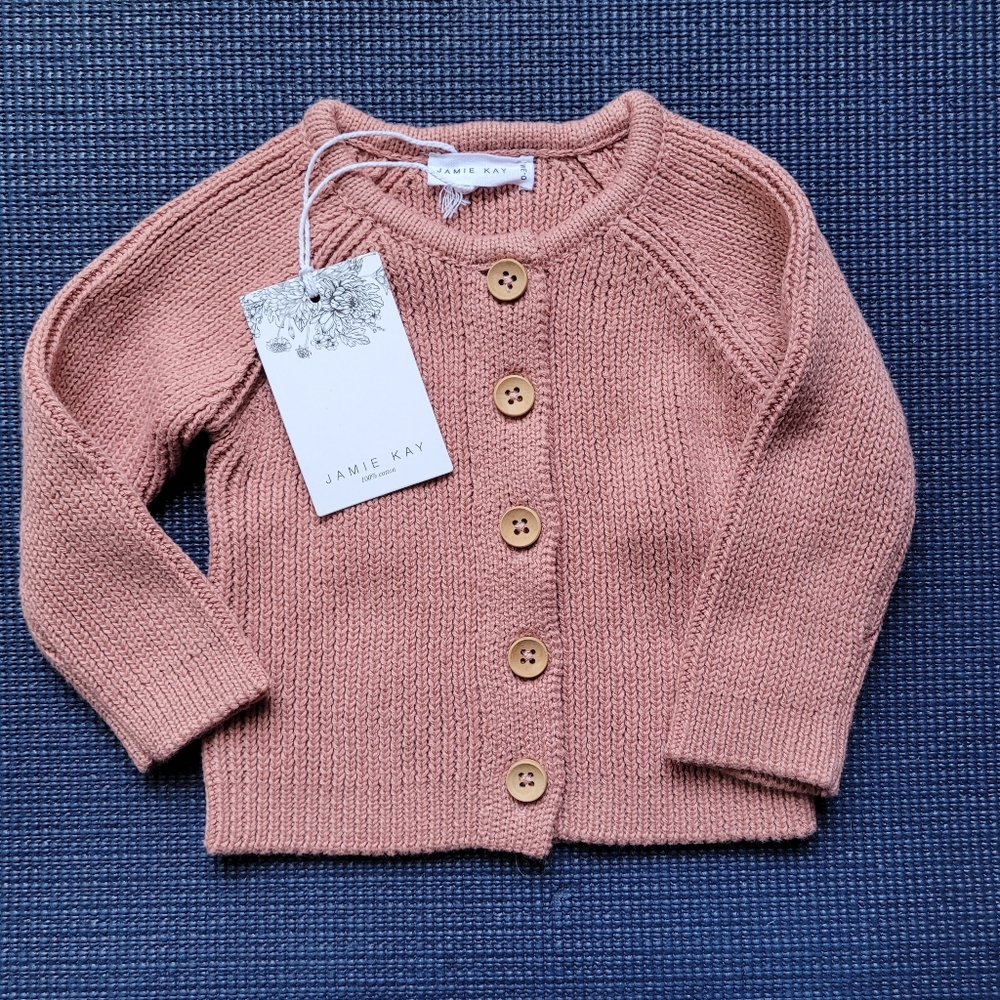 Jamie Kay Rose Pink Knit Cardigan